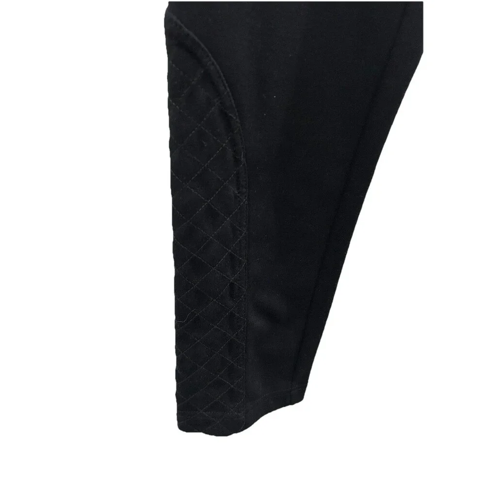 FREE PEOPLE Size 31 Pants Black bird button stretch skinny Legs pockets